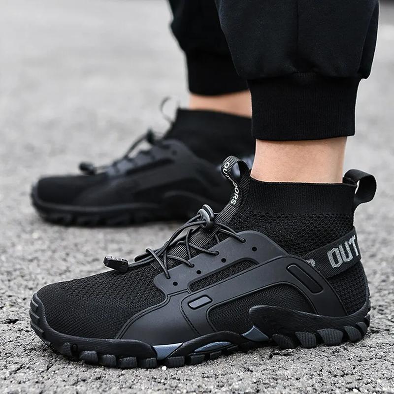Product Introduction of Men Climbing Hiking Shoes Work Safety Shoes Trekking Mountain Boots Non-slip Wear-resistant Breathable Outdoor Gear Sneaker 5