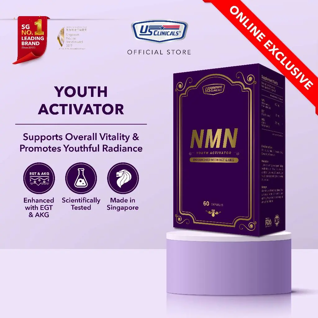 [NEW] US Clinicals NMN Youth Activator 60s | Enhance Energy | Anti-Aging |Skin Health NAD+ Precursor