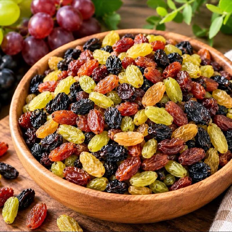 Nho Khô Mix 3 Vị Sấy Khô Tự Nhiên, Ngon Ngọt Ăn Vặt Siêu Ngon