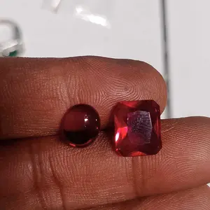 Batu Green Emerald Cutting Obsidian Sintetis Dimensi Kecil Sampai Besar Untuk  Rings Cincin