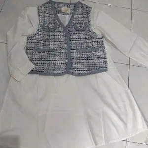 dress 2in1 rompi tweet premium anak,mewahl cantik , nyaman dipakai6108