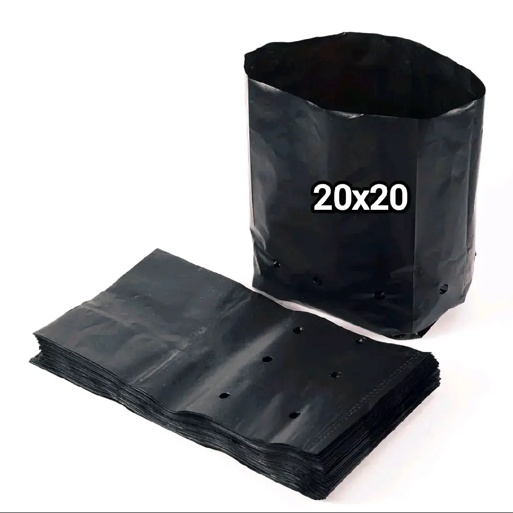 Polybag Ukuran 20x20 Isi 20 Pcs Cocok Untuk Tanaman Minimalis Tas Penanam Hitam Praktis - polibek premium Pot Plastik Polibag Planter