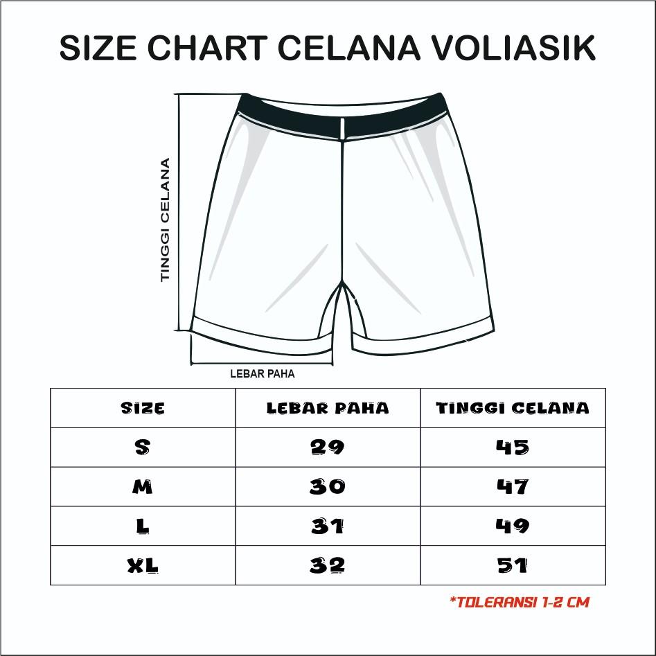 celana kolor voliasik putih list biru