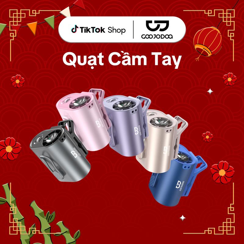 【GOOJODOQ* KOL】Quạt thắt lưng di động tốc độ cao, 100 cấp độ gió, màn hình led,…