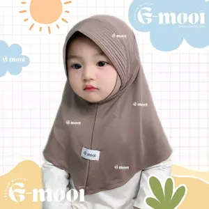 G-Mooi Hijab Anak Bergo Dagu Pad 0-12 Bulan 1-4 Tahun & 4-8 Tahun Jilbab Anak SD PAUD balita Instan