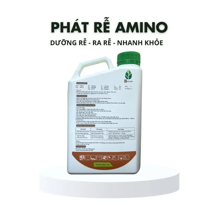 Combo phục hồi vườn - 1 Phân bón Đạm Xanh 5 lít - 2 Phát rễ Amino - PH Việt Nam - Bung chồi - đi đọt - dưỡng rễ (Giá bán đã bao gồm 5% VAT) 4