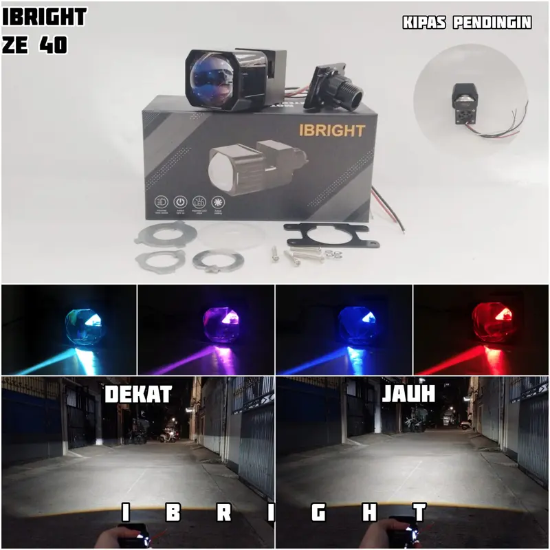 IBRIGHT ZE 40 - Projie Biled Matrix 1.5inc blue lens 0