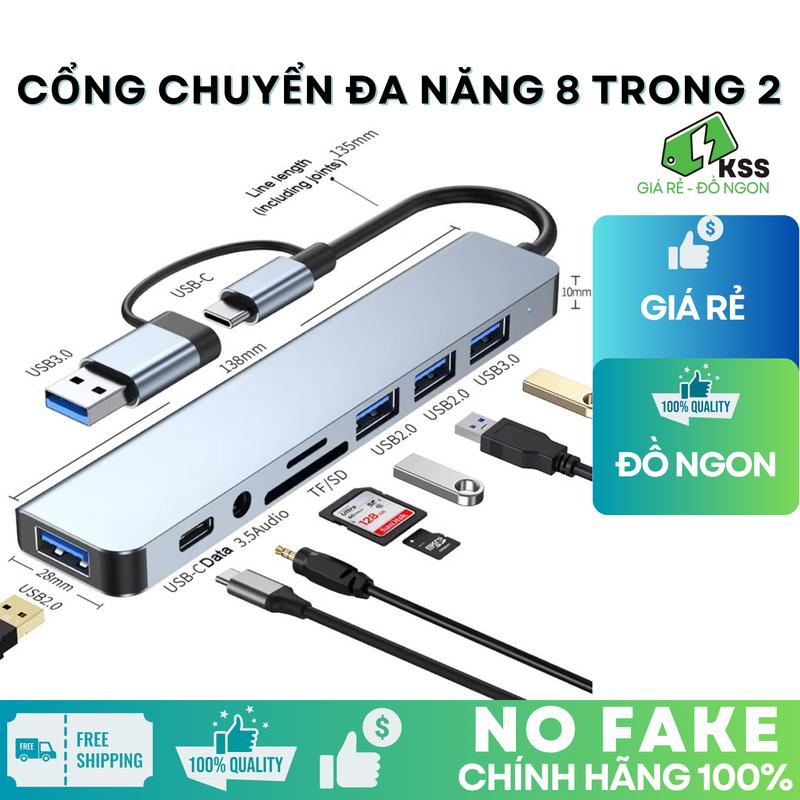HUB Type C và HUB USB 3.0 tốc độ cao cổng chia usb mở rộng kết nối chuyển đổi cho laptop máy tính PC - KSS notebook computer usb hub
