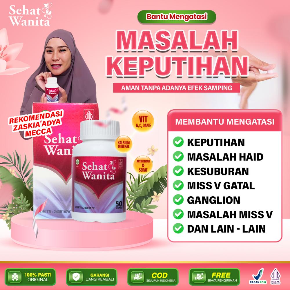 Sehat Wanita Asli Atasi Keputihan Berbau Gatal - 50 Kapsul