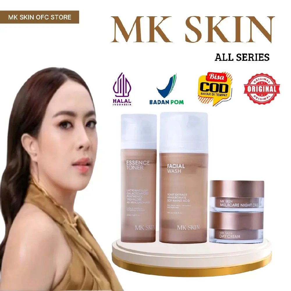 MK SKIN - PAKET LENGKAP MELACARE WHITENING ACNE FREE SUNSCREEN MK SKIN BY MAHARANI KEMALA Perawatan Wajah Memudarkan Mencerahkan Berminyak Berjerawat