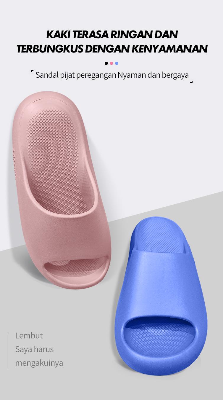 agespire Slippers Flow Sandal Anti-selipNyaman Anti Bau Bagian Bawah LembutDalam Sendal Diluar Ruangan Pria & WanitaPasangan Rumah Serbaguna BeranekaWarna Kualitas Musim Panas Gaya PanasShoes Size 35-45 Unisex