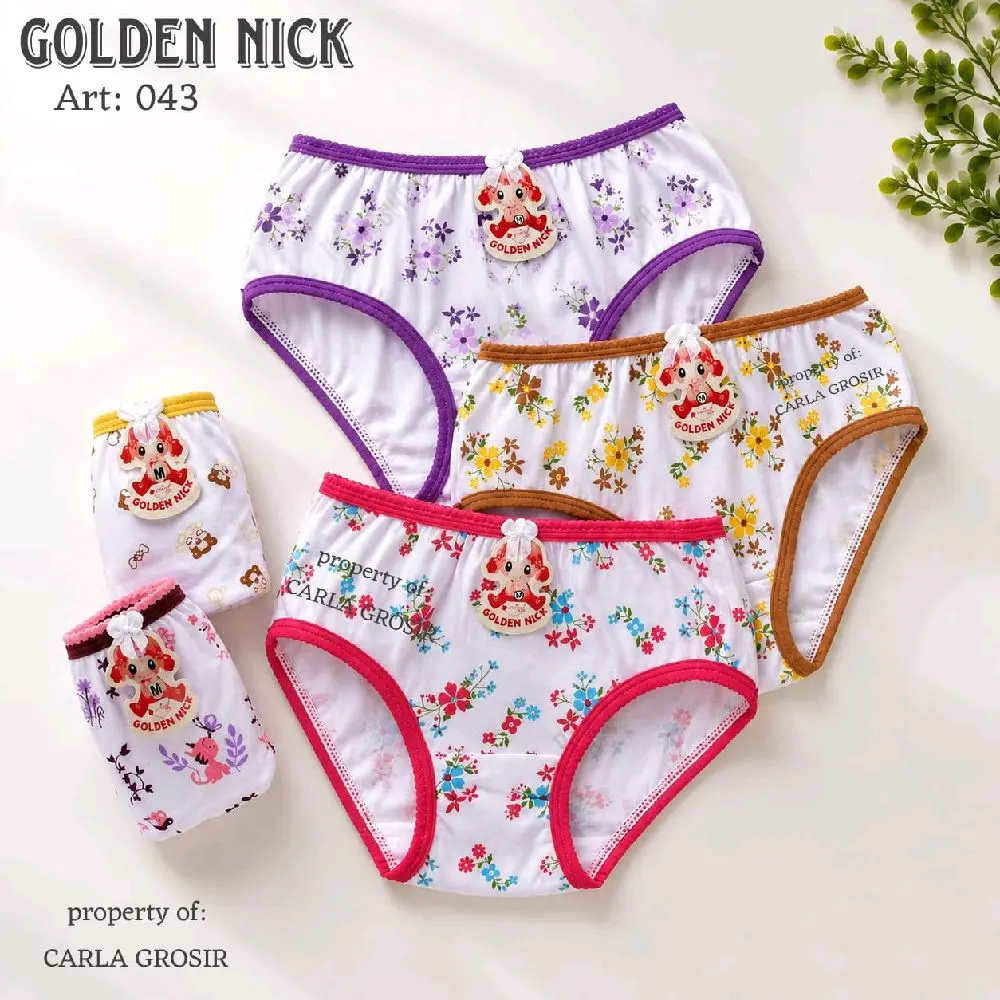 6pc, 3pc CD ANAK GOLDEN NICK 043 MOTIF