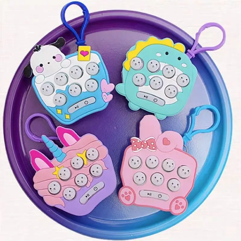 new Pop It Push Bubble Game Challenge Fidget Toys mainan anak gantungan kunci Pop It 1