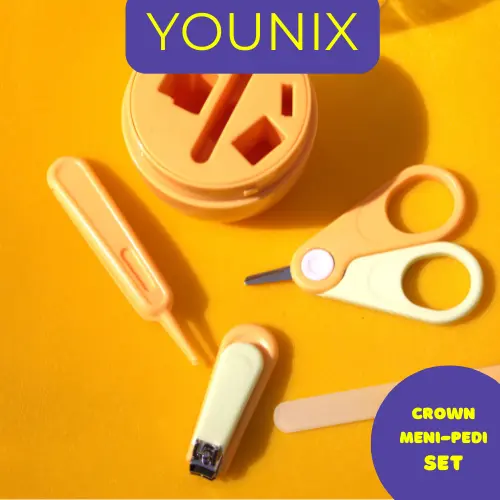 Gunting Kuku Anak Set Crown Nail Clipper untuk Bayi Laki-Laki dan Perempuan Keluarga dan orangtua Anak-Anak Kuning Ungu 0