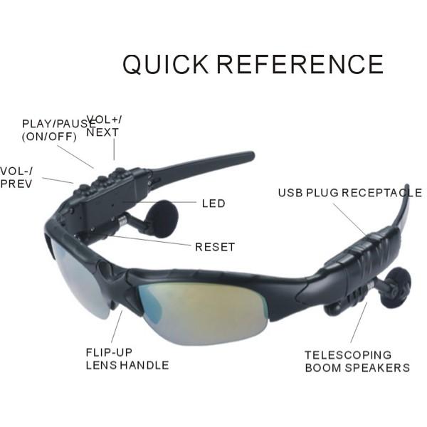 MP3 Sunglasses With Bluetooth (Kacamata MP3 + Bluetooth) -Kacamata Handsfree Headset Full Music 3