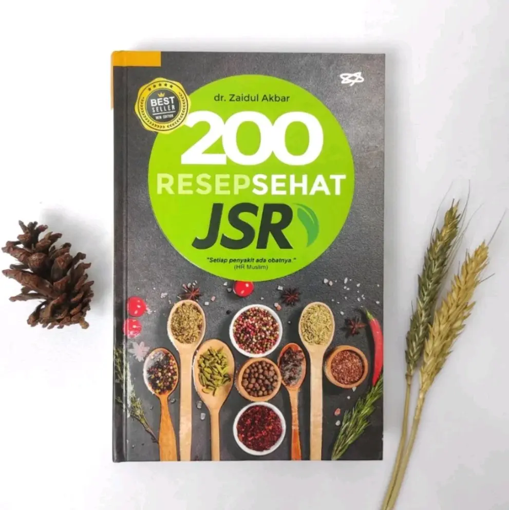 Buku 200 Resep Sehat JSR Original oleh Dr. Zaidul Akbar - Hardcover Banyak Warna dengan 200 Resep Alami untuk Semua Penyakit: Makanan,Ricetta
