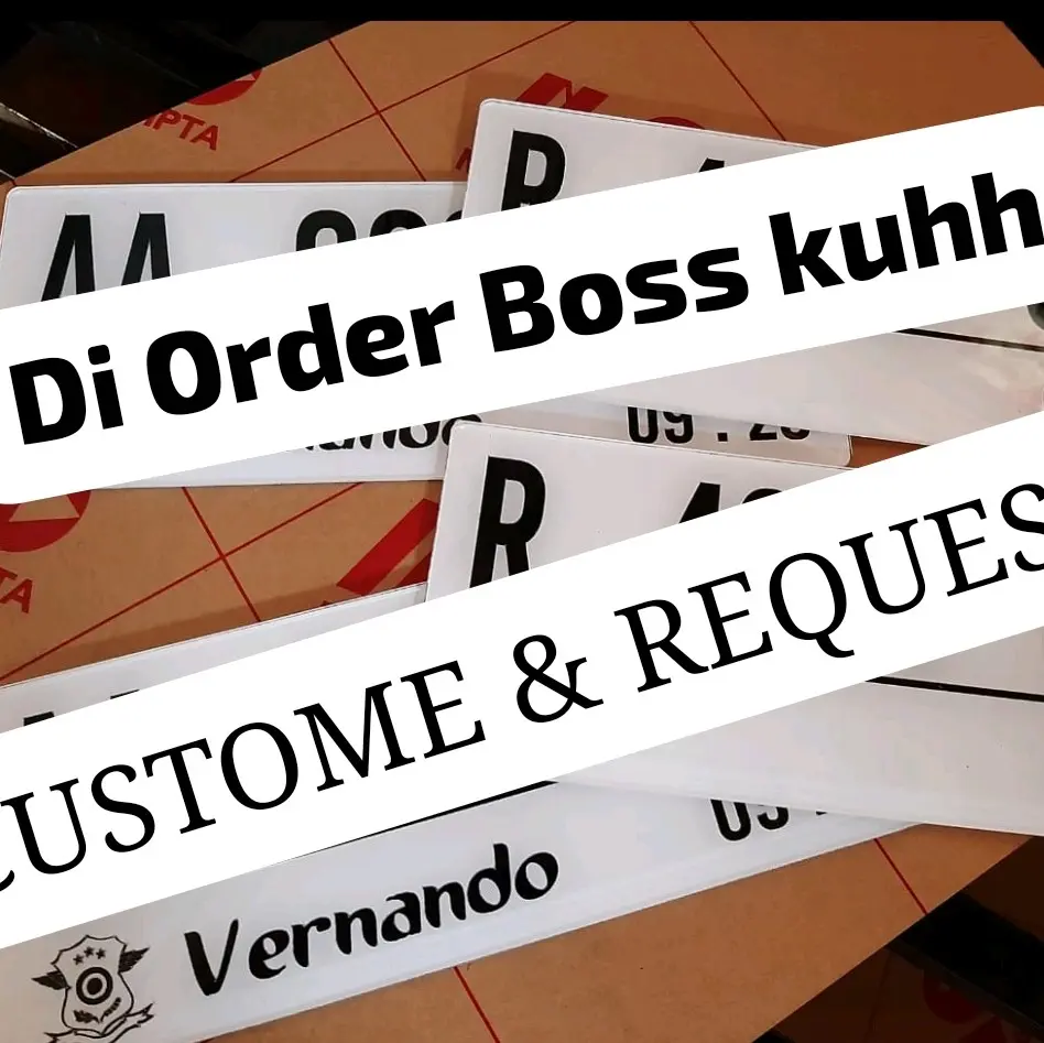 Papan nama custom bebas request