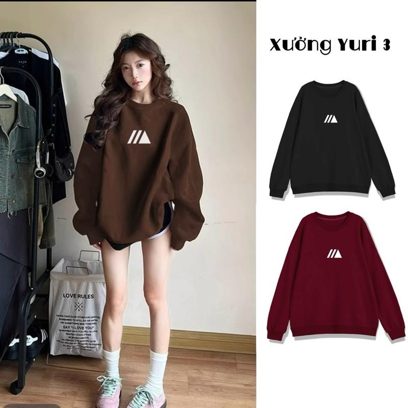  Áo Sweater Nữ Nỉ Bông Tàu In Pet Đơn Giản Năng Động Cá Tính Nam Nữ đều mặc được _Xưởng Yuri 3 