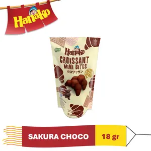 Hanako Snack Croissant Mini Bites Sakura Choco 18 gr