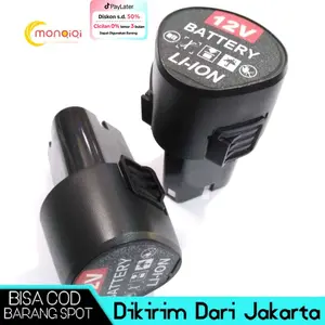 1300mAh Baterai Bor Litium Li-Ion 12 Volt Baterai Bor Electric Cordless Rechargeable, Baterai Ori batrei 12v 12 volt bor cas cordless drill Li-ion cordless mesin potong rumput 12volt