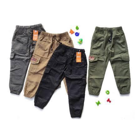 Product Introduction of celana chinos jogger anak 1-10 tahun paket 4pcs Anak-Anak Kancing 4