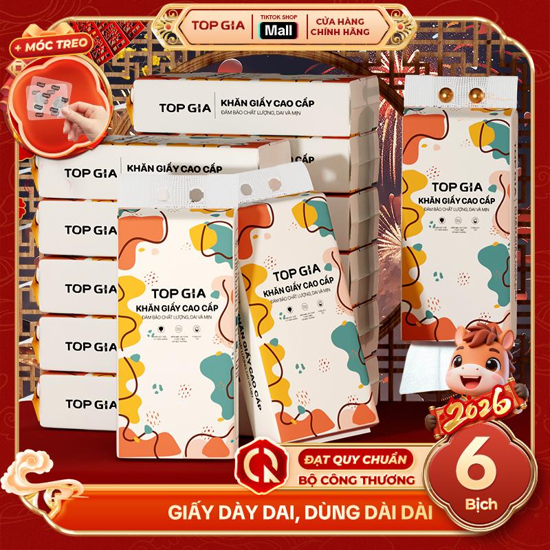 SIÊU TO – CAO CẤP Combo 6 bịch khăn giấy CỠ ĐẠI đa năng treo tường đa sắc tiện lợi TopGia tặng móc treo tường Giấy Ăn Khăn Giấy phòng bếp vn Giấy Vệ Sinh giấy rút đa năng treo tường ĐẠT QUY CHUẨN BỘ CÔNG THƯƠNG HN-HCM DS