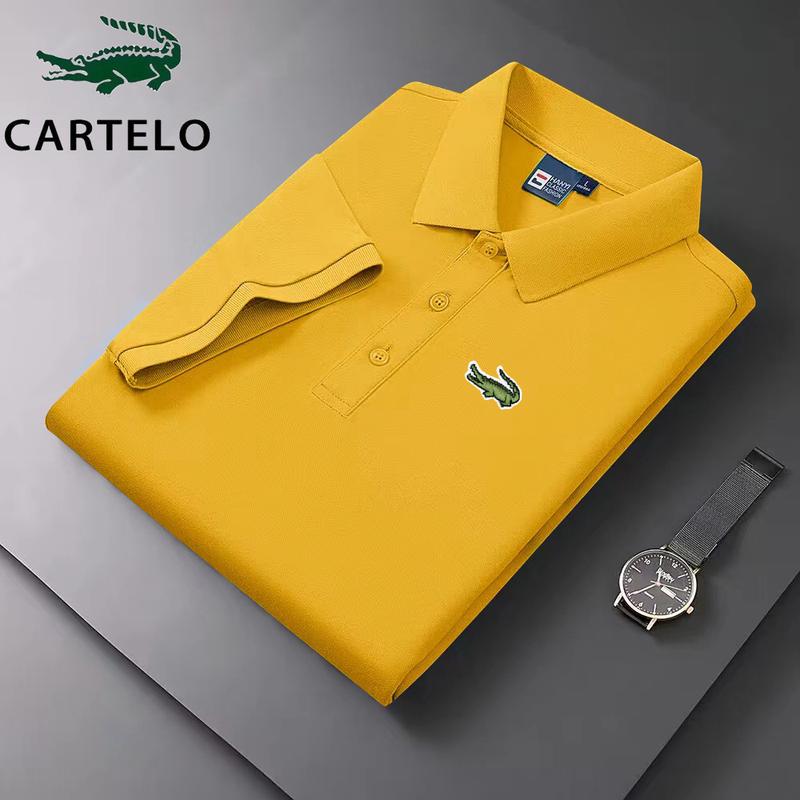Áo Polo Golf Mùa Hè, Dành Cho Nam Giới, Chất Lượng Cao, Thêu CARTELO, Polo Công Sở Thường Ngày Thoải Mái Và Thoáng Khí, Áo ngắn Tay Áo, Hàng Mới Về Năm 2025 5