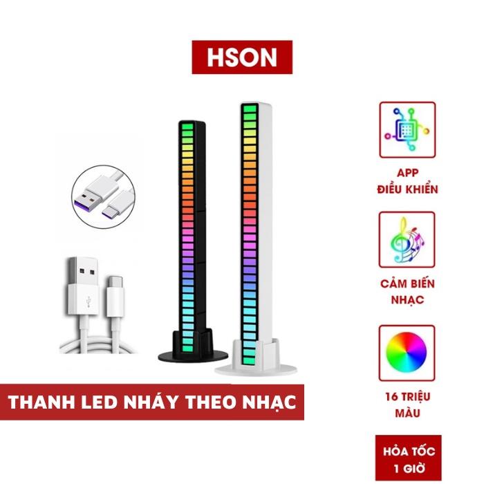Thanh đèn LED RGB 16 triệu màu điều khiển bằng giọng nói app điện thoại ,led…