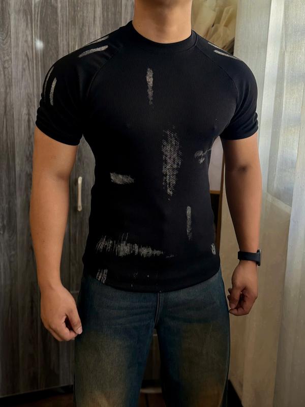 (Thiết kế mới) Áo thun nam WASH màu cá tính, năng động cổ cao tay raglan vải gân tc( 65% cotton-35% PE) tỉ lệ mỏng cân đối cho mùa hè form body LT FASHION