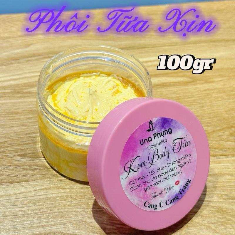 Kem Body Phôi Tửa Xịn Trắng Nhanh [ 100gr ] Cho Da Đen Ngâm và Da Mỏng Gân Xanh Khử Vàng