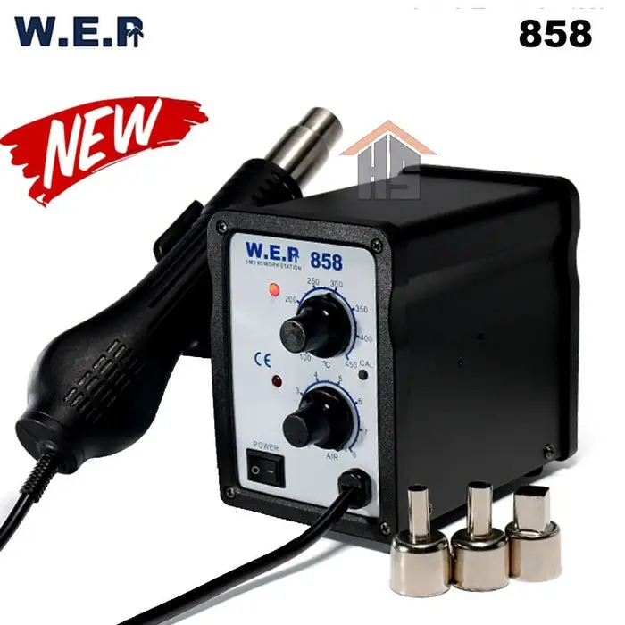 Termurah !! WEP 858 SMD Rework Station - Solder Uap - Blower Uap Original