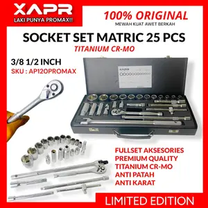 APR kunci socket set untuk bengkel mobil resmi dan motor type ap120promax sock set sok ring pas L andalan mekanik Baut Car Mesin