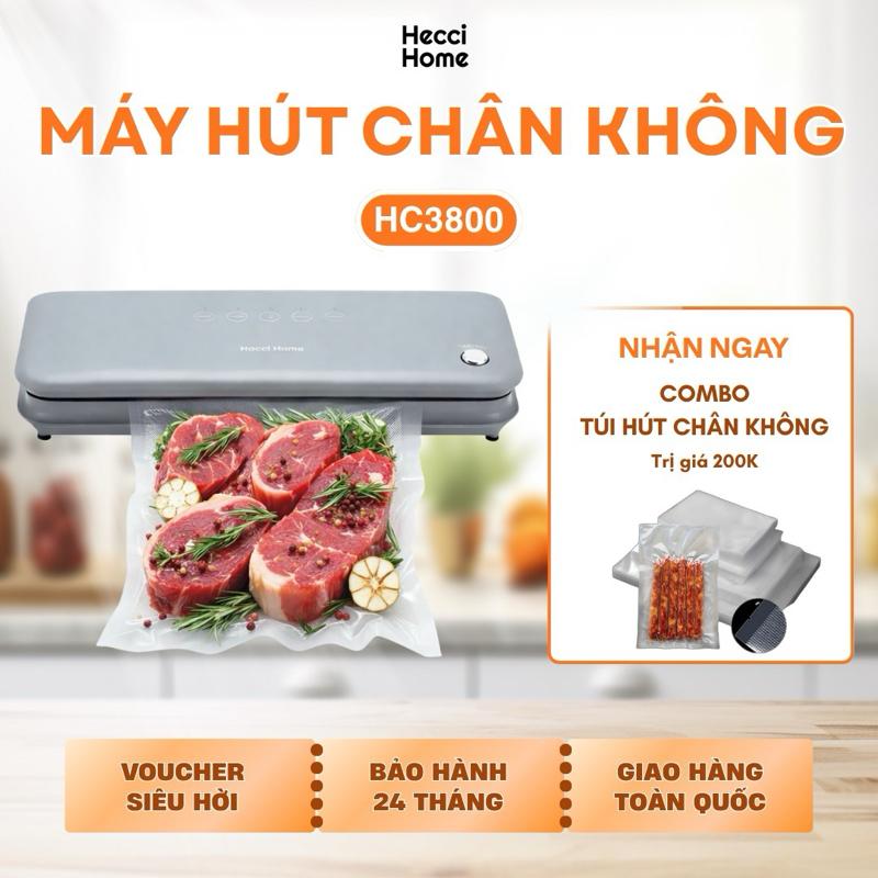 Máy Hút Chân Không Gia Đình HC3800 - Không Kén Túi - Bản Nâng Cấp