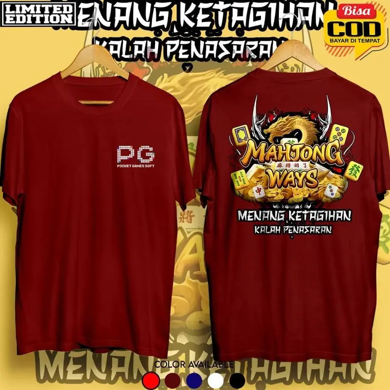 kaos mahjong pg soft terbaru   kaos slot menang ketagihan kalah penasaran  baju kaos distro 1