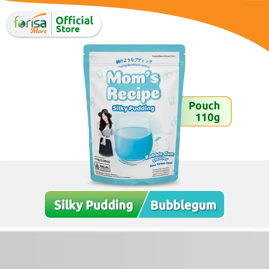 Mom's Recipe Silky Pudding Rasa Bubblegum Pouch 110 gr