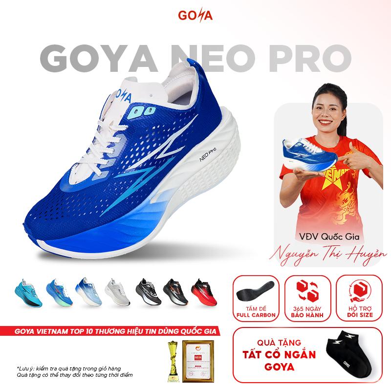 Giày Thể Thao Chạy Bộ Goya Neo Pro Full Carbon Năm 2025 -  Siêu Êm, Nhẹ, Chống Trơn Trượt, Nẩy Mạnh, Phù Hợp Cho Nam Nữ Chạy Bộ Chuyên Nghiệp, Sneaker Chuyên Chạy Bộ