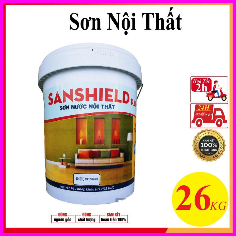 Siêu Rẻ Thùng sơn cao cấp 26kg Sơn nước đủ loại giá rẻ trang trí decor phòng thay giấy dán tường