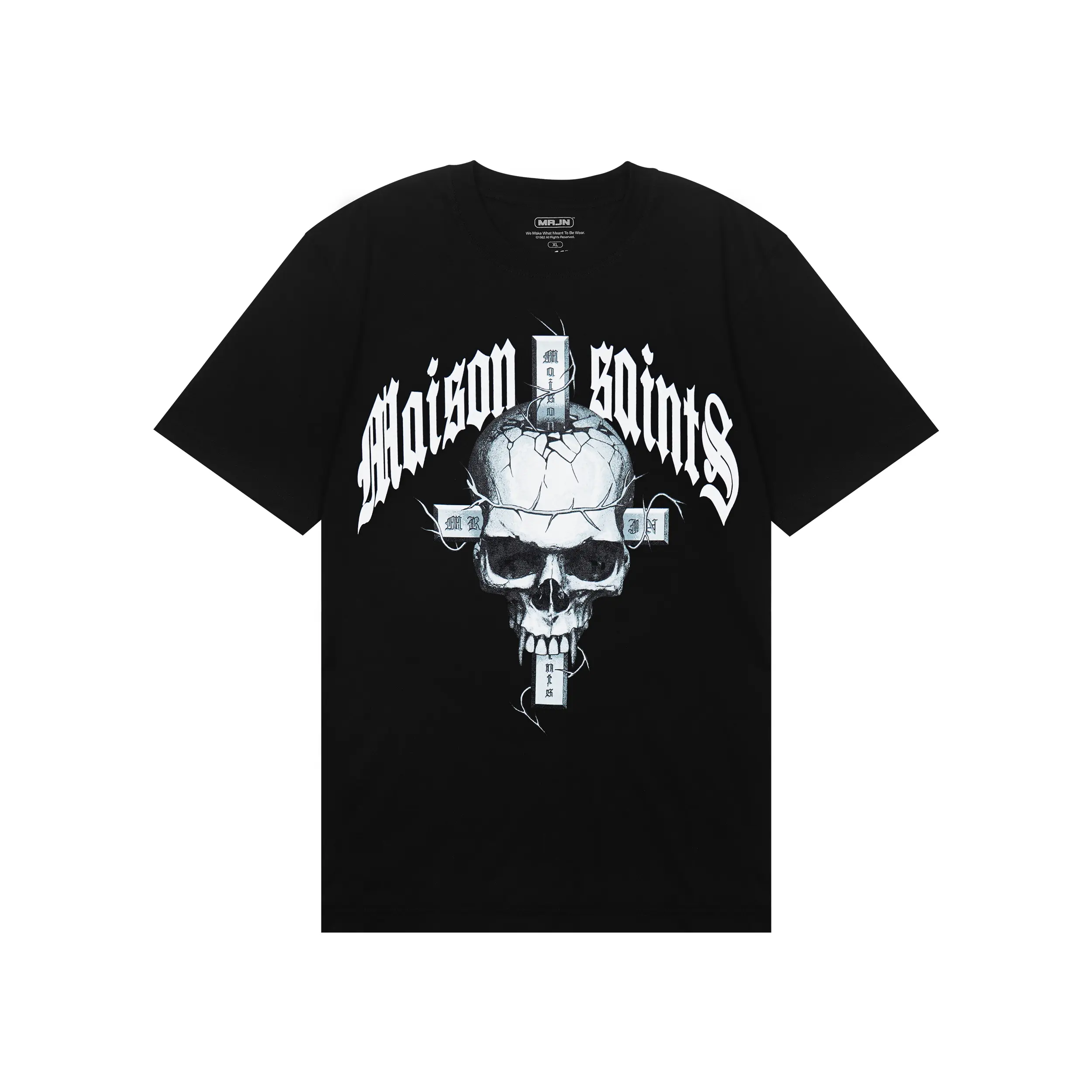 MRJN - Black Tshirt Maison lokal kaos  Combed