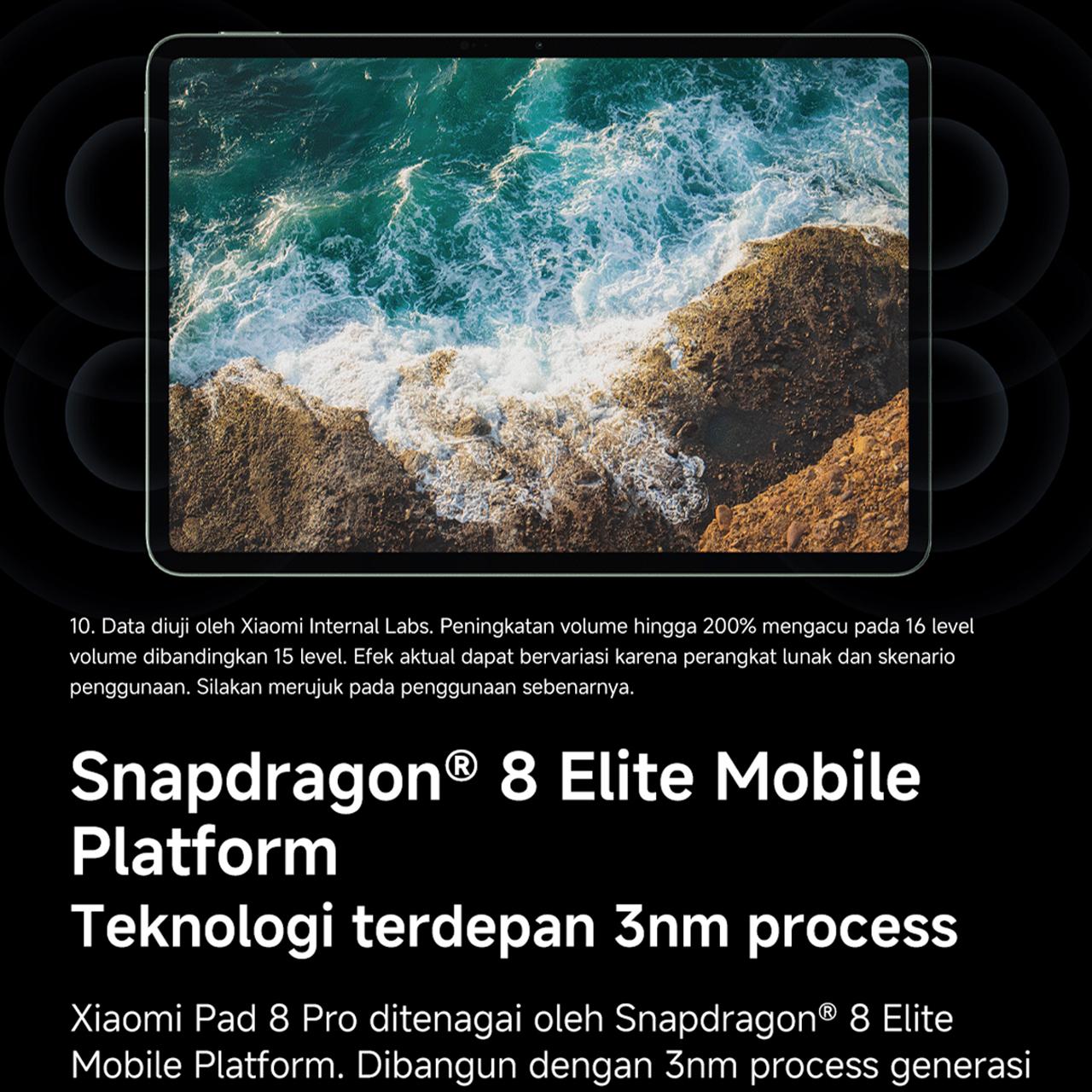 Xiaomi Pad 8 Pro (8/256GB) (12/512GB) | Tablet Android  | Chipset Snapdragon 8 Elite Mobile Platform | Pengalaman produktivitas dengan WPS PC-Level | Pendukung Xiaomi Focus Pen Pro terbaru | Baterai 9.200mAh dengan 67W HyperCharge [Xiaomi Official Store]