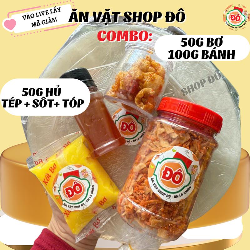 Bánh Tráng Phơi Sương Muối Tép Hành phi - ăn vặt shop đô