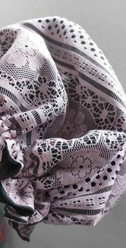 Product Review of Silk Hair Lace Bonnet Hair Cap Sleeping Bonnet Hair Bonet Satin Silk Anti Rambut Rontok( size L ) from K**c 0