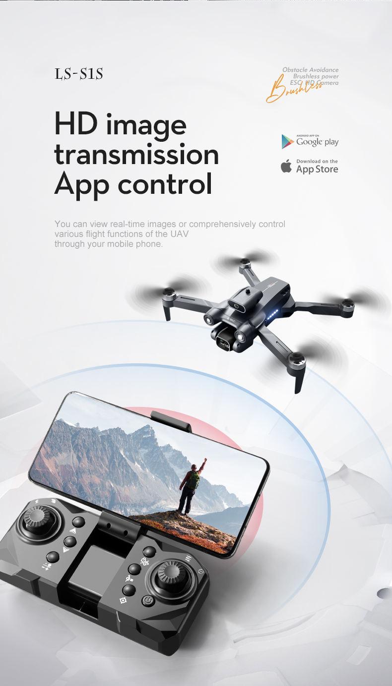 Product Introduction of [KYOPCE] S1S Brushless Drone 4k Professional 8K HD Camera 5G Wifi FPV Obstacle Avoidance Aerial Photography Foldable Quadcopter RC Dron 2