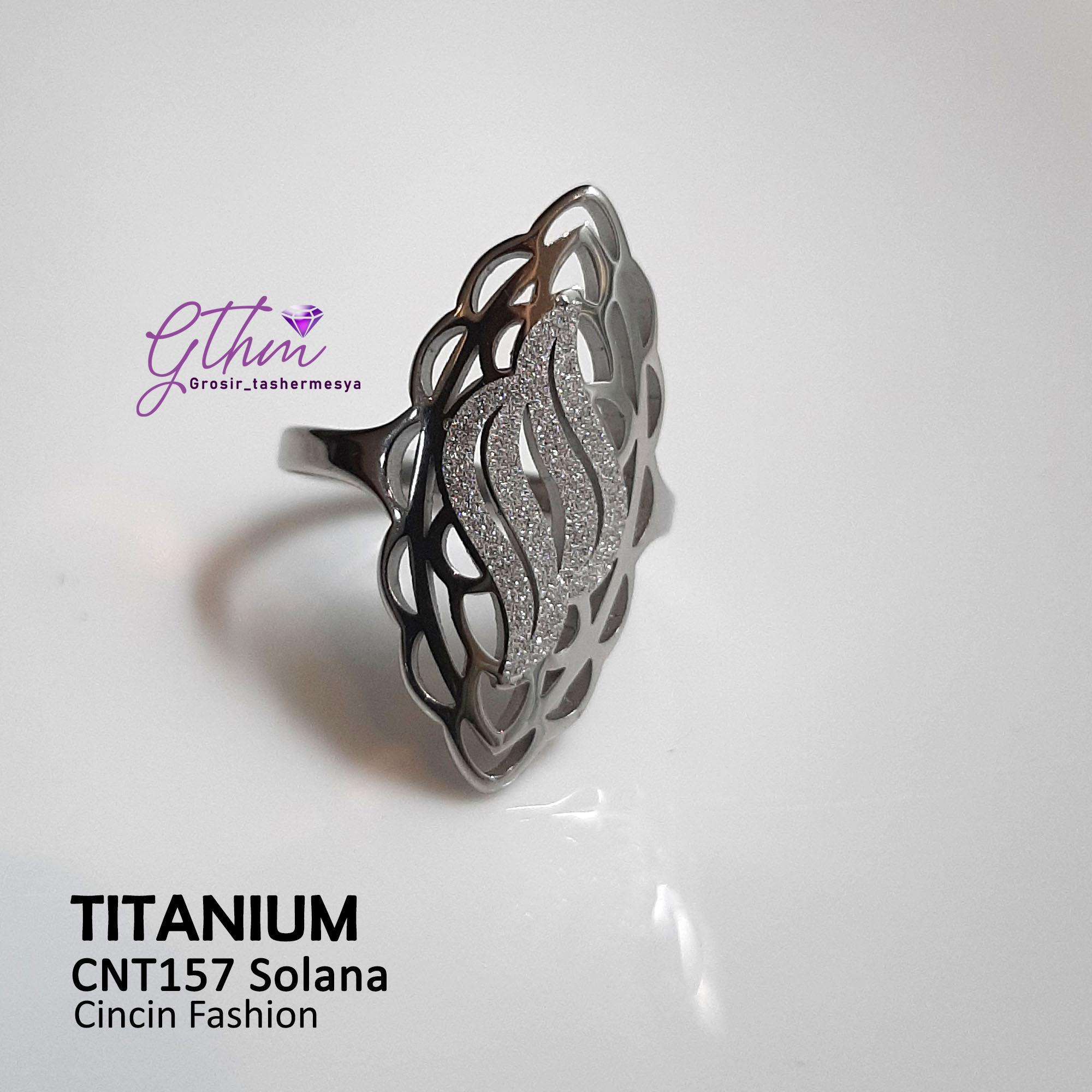 Cincin Ori Titanium Ukir Etnic Model Elegan Keren Kesan Mewah Cocok dipakai pesta kondangan Awet Anti Karat cnt157 Rings