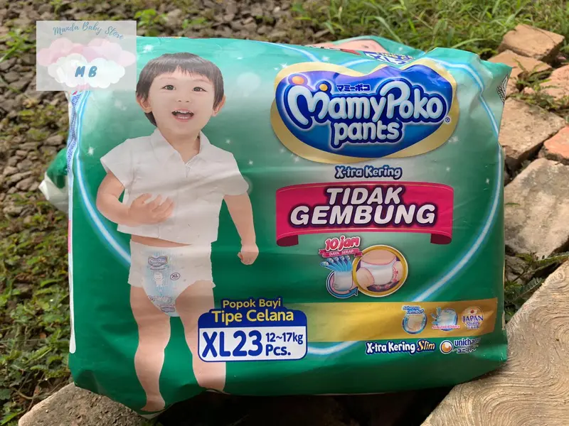 MamyPoko Pants X-tra Kering Slim / Tidak Gembung S, M, L, XL 4