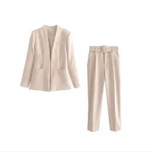 one set jas blazer wanita perempuan/setelan jas formal/setelan celana 2in1/setelan lengkap Blazer Kerja free sabuk gasper Kantor