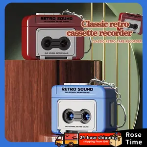 【COD】Couple Gantungan kunci rekam Dengan Rekaman Voice Record Perekam Versi audio Keychain pita mini yan hadiah ulang tahun Retro cute goods