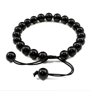 Gelang Tali Pria Batu Hitam By. Visell Collection388 - Aksesoris Bracelets
