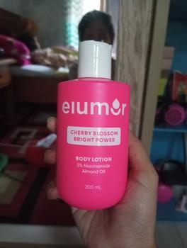 Product Review of New Product! Elumor Body Lotion Cherry Blossom Bright Power 200ml | Body Lotion Whitening Kulit Kering Kusam from i**h 0