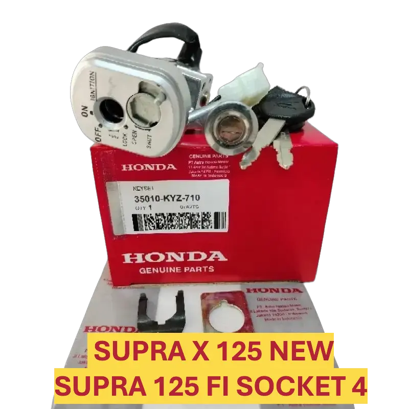 KUNCI KONTAK SET SUPRA X 125 NEW , SUPRA 125 FI SOKET 4 KYZ
