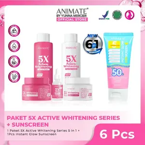 Animate Paket 5x Active Whitening Series 5in1 + Sunscreen